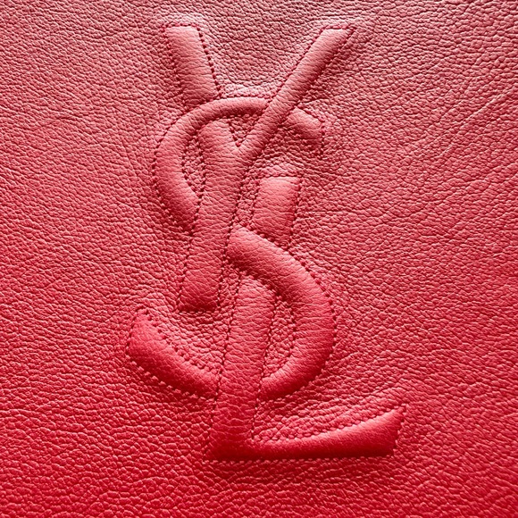YSL Yves Saint Laurent - Belle Du Jour Red Clutch purse - Picture 2 of 10